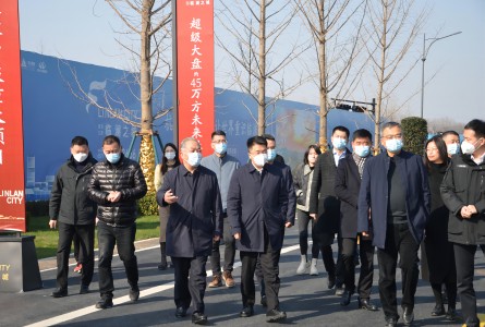  蕭山區區長姜永柱一行視察調研公司設計施工的區浦南未來社區工程
